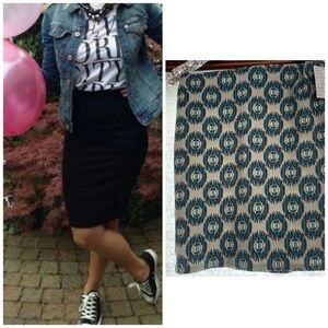 Lularoe cassie skirt gray pencil skirt small nwt